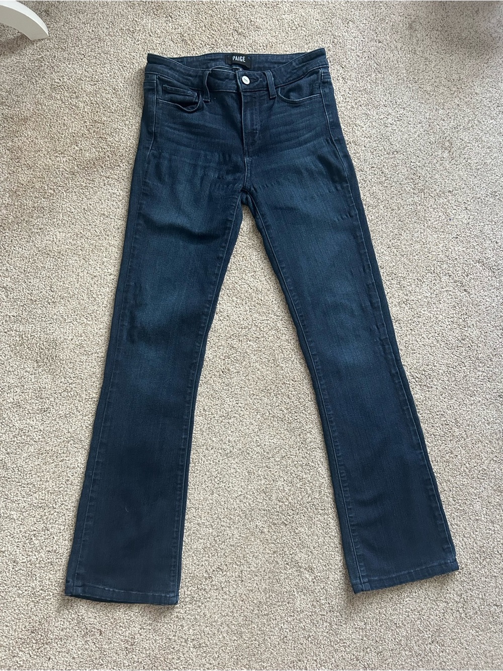 PAIGE Manhattan Women’s Dark Blue Bootcut Jeans Sz 27
